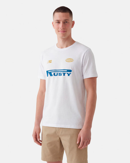 Camiseta Manga Curta Rusty Azzuro Branca