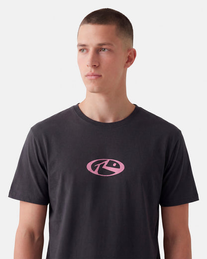 Camiseta Manga Curta Rusty Shutdown Preta