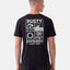 Camiseta Manga Curta Rusty Woodcut Preta