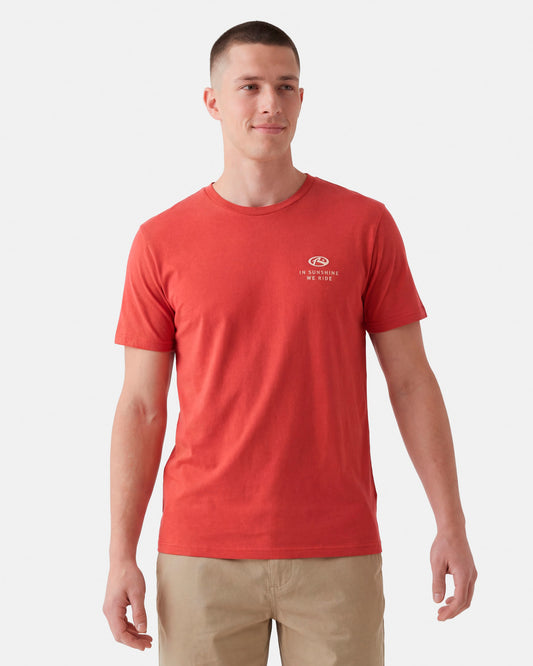Camiseta Manga Curta Rusty Sunshine Bordô