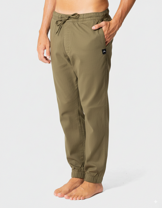 Calça Elástico Rusty Hook Bege