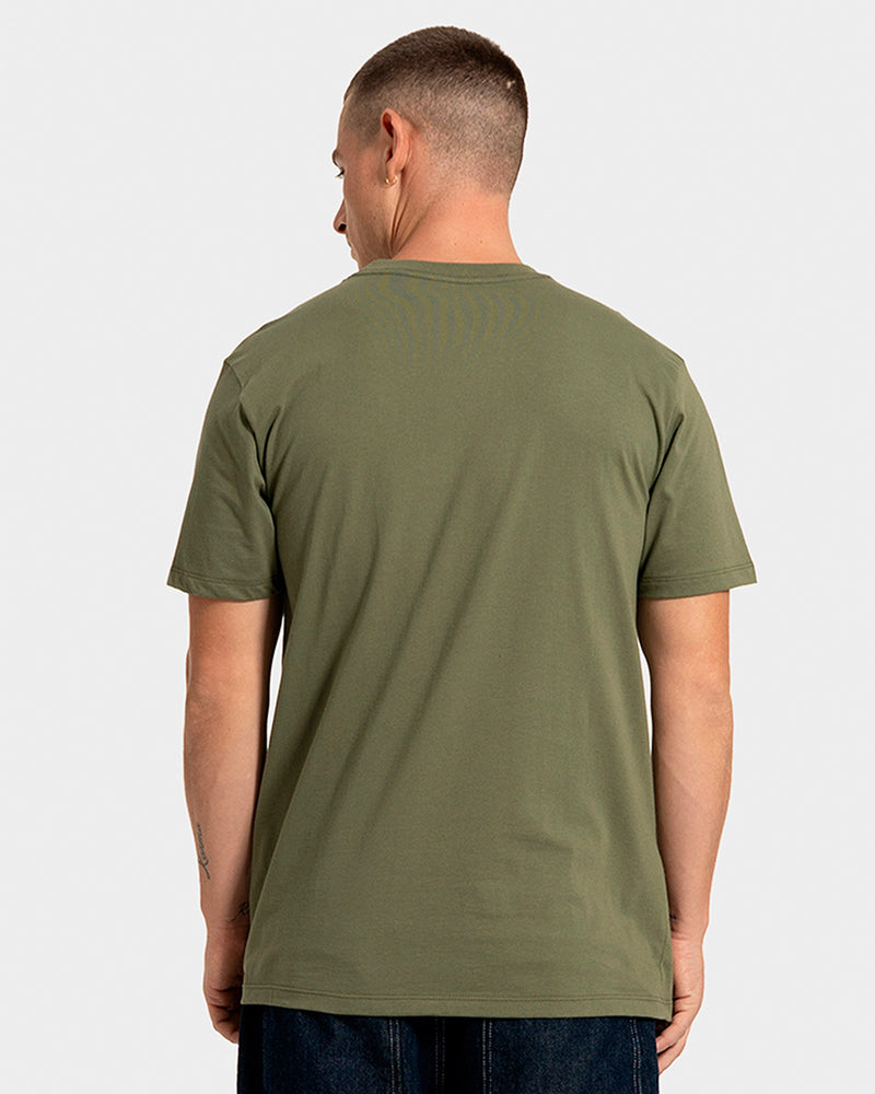 Camiseta Manga Curta Rusty Jetsetter Verde Folha