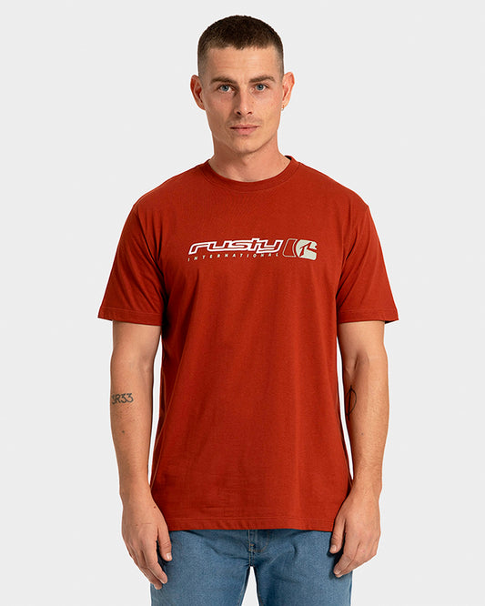 Camiseta Manga Curta Rusty Jetsetter Vermelha
