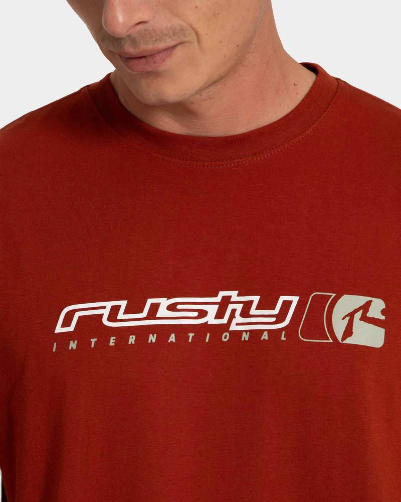 Camiseta Manga Curta Rusty Jetsetter Vermelha