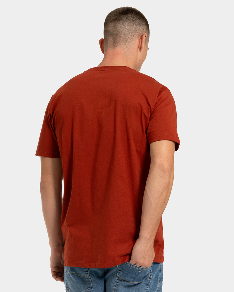 Camiseta Manga Curta Rusty Color Box Vermelha