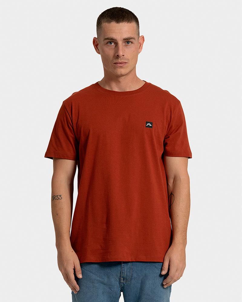 Camiseta Rusty Essential Manga Curta Vermelho