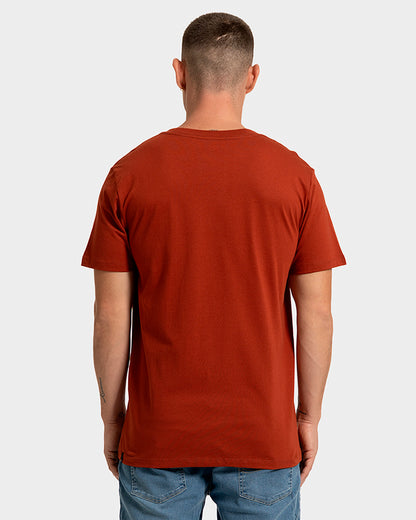 Camiseta Rusty Essential Manga Curta Vermelho