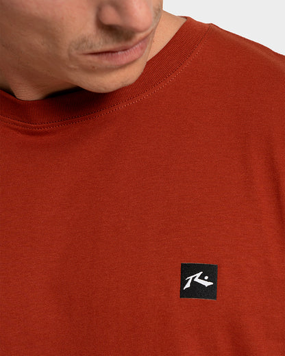 Camiseta Rusty Essential Manga Curta Vermelho