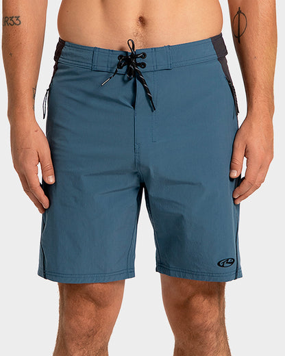 Boardshorts Importado Rusty Valen Azul Stretch 19"