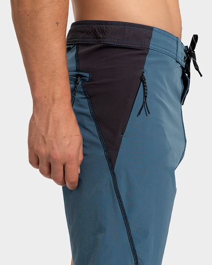 Boardshorts Importado Rusty Valen Azul Stretch 19"