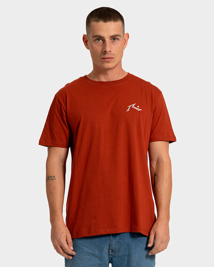 Camiseta Manga Curta Rusty Chalk Vermelho