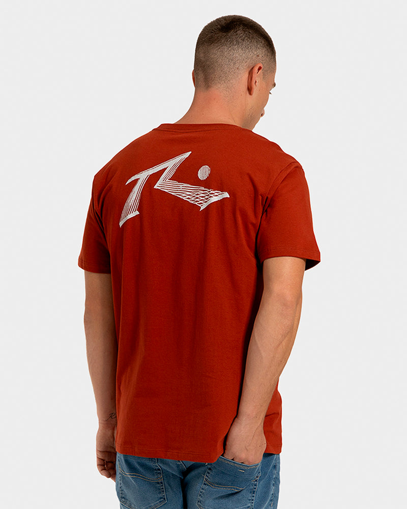Camiseta Manga Curta Rusty Chalk Vermelho
