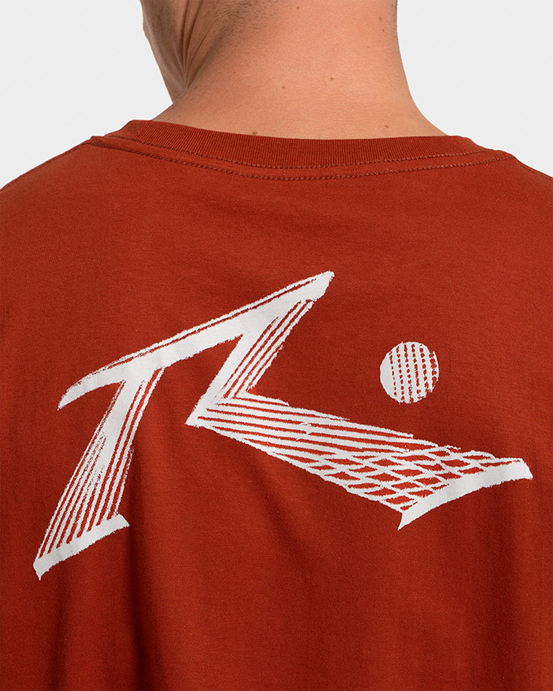 Camiseta Manga Curta Rusty Chalk Vermelho