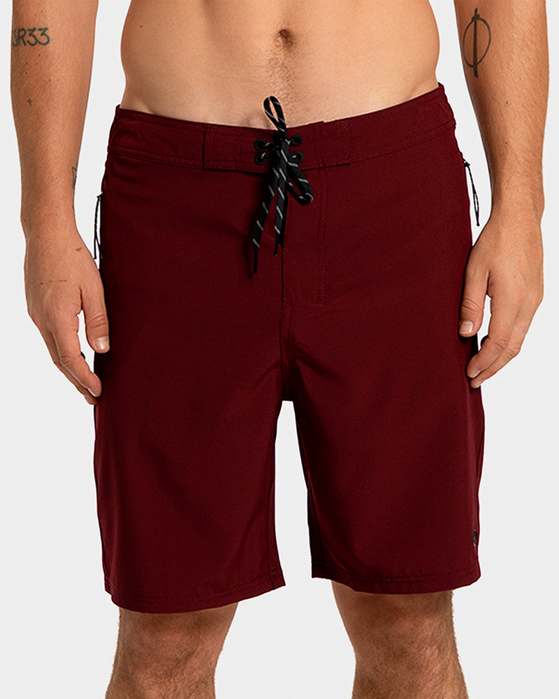 Boardshorts Rusty Importado Pulse Vermelho Escuro
