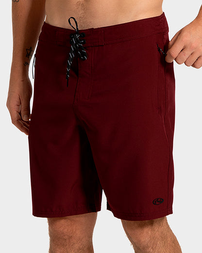 Boardshorts Rusty Importado Pulse Vermelho Escuro