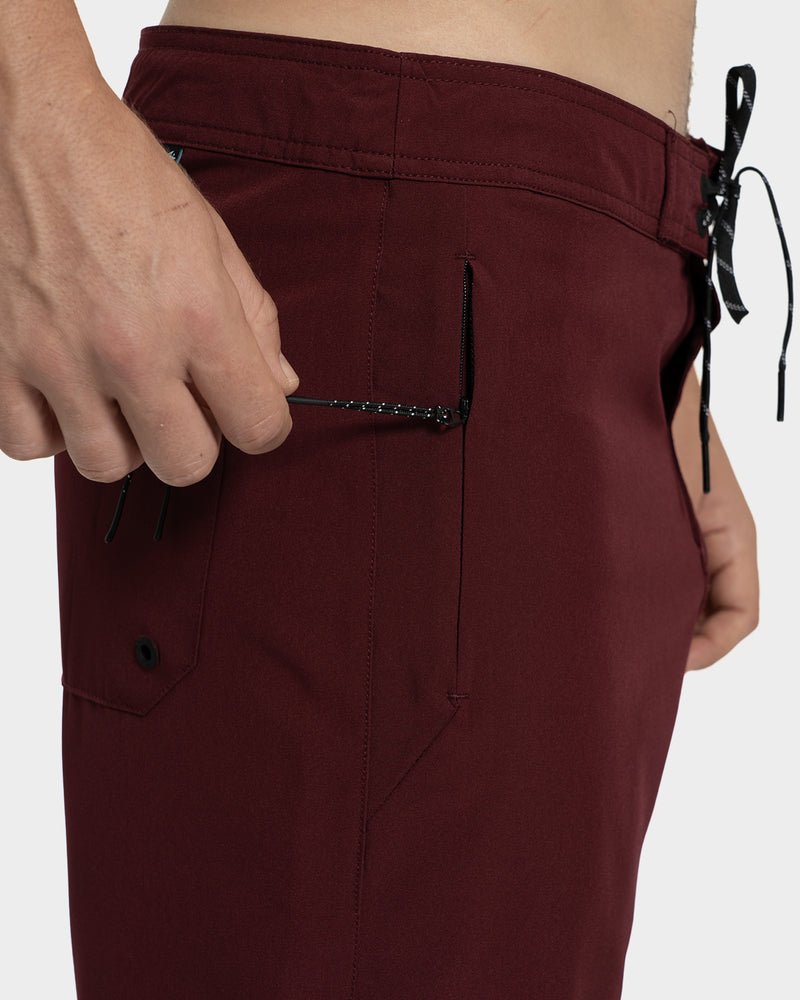 Boardshorts Rusty Importado Pulse Vermelho Escuro
