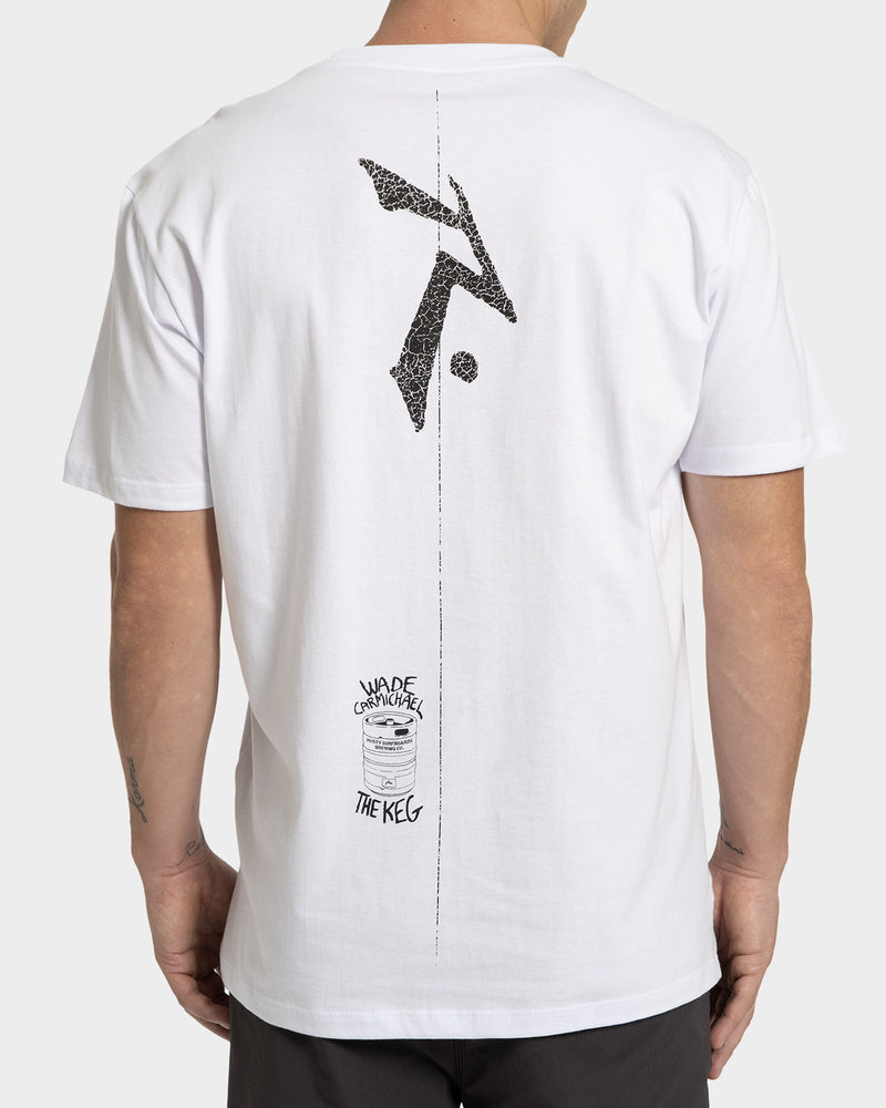 Camiseta Manga Curta Rusty The Keg Branca