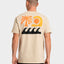 Camiseta Manga Curta Rusty Inner Flow Bege
