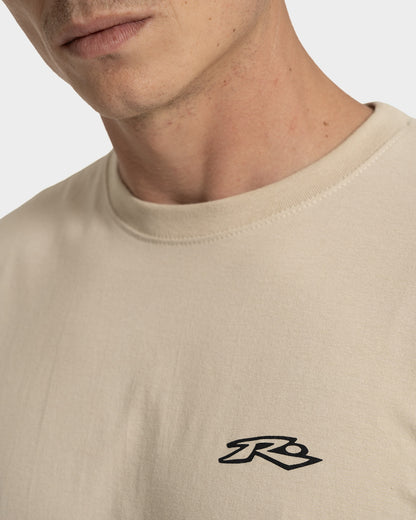 Camiseta Manga Curta Rusty Inner Flow Bege