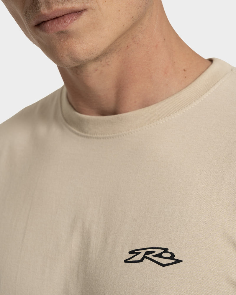 Camiseta Manga Curta Rusty Inner Flow Bege