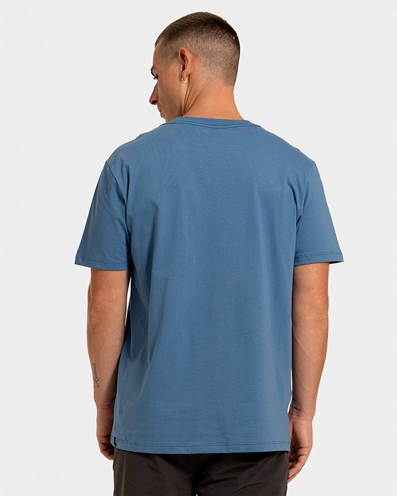 Camiseta Rusty Stick Manga Curta Azul