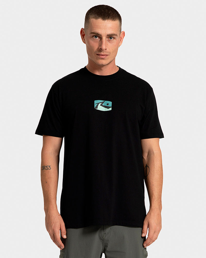 Camiseta Manga Curta Rusty Color Box Preta