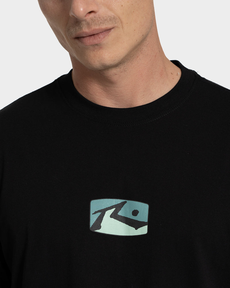 Camiseta Manga Curta Rusty Color Box Preta