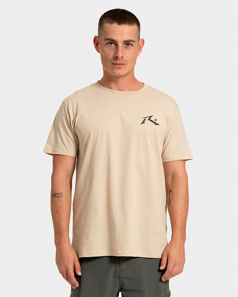 Camiseta Manga Curta Rusty The Keg Bege