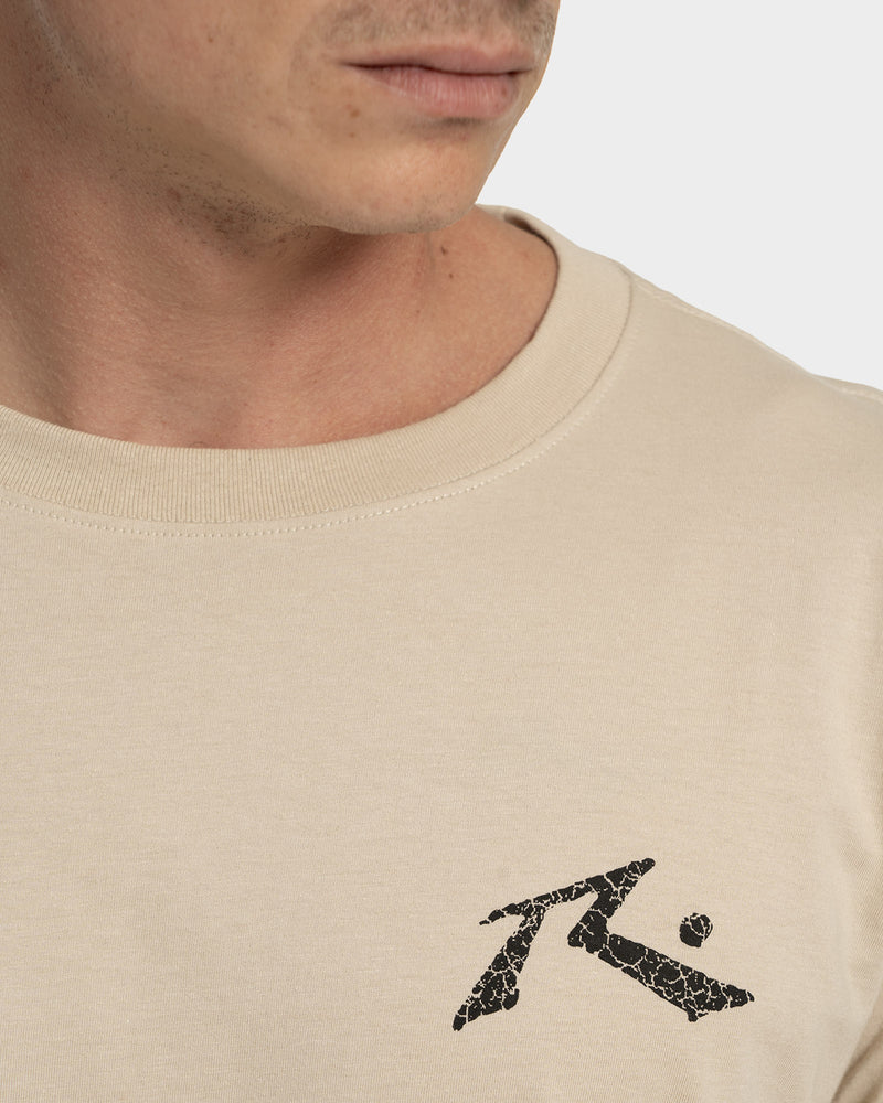Camiseta Manga Curta Rusty The Keg Bege
