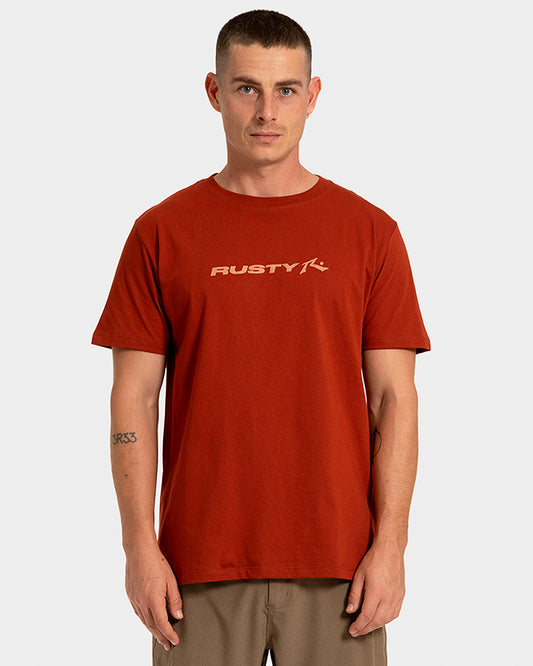 Camiseta Manga Curta Rusty Stick Vermelha