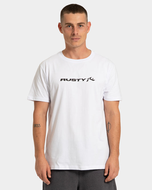 Camiseta Manga Curta Branca Rusty Stick