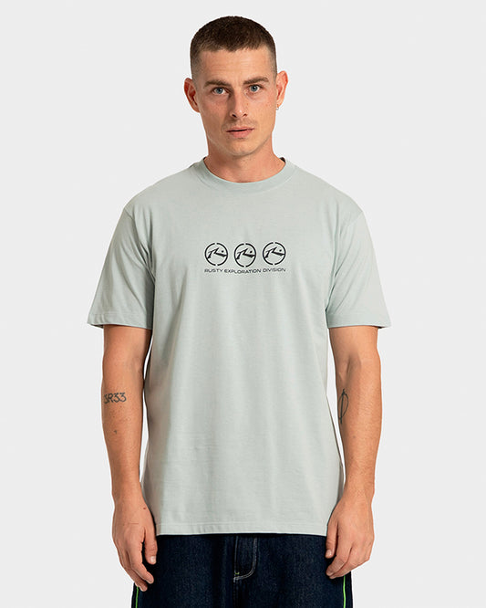 Camiseta Manga Curta Rusty Crusoe Verde Claro
