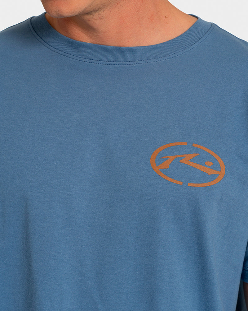 Camiseta Manga Curta Rusty Crab Azul