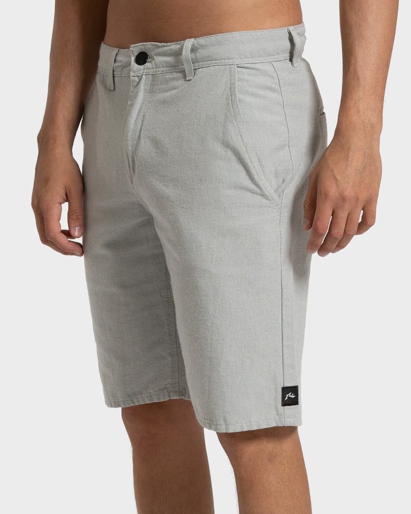 Bermuda Sarja Eco Rusty Cinza Claro