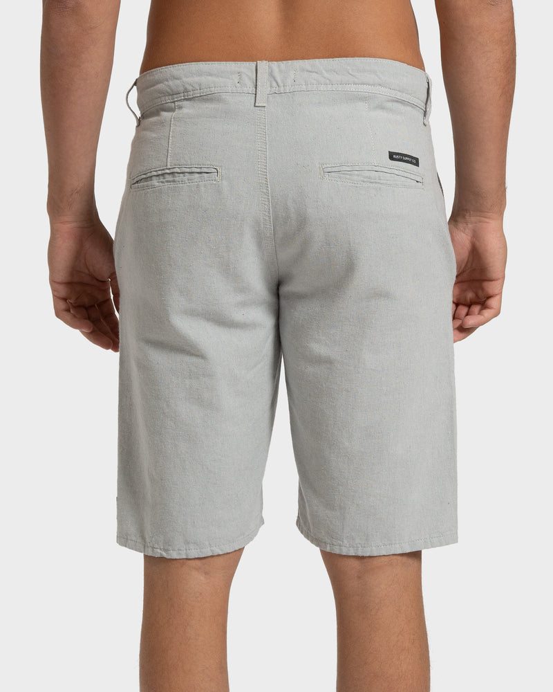 Bermuda Sarja Eco Rusty Cinza Claro
