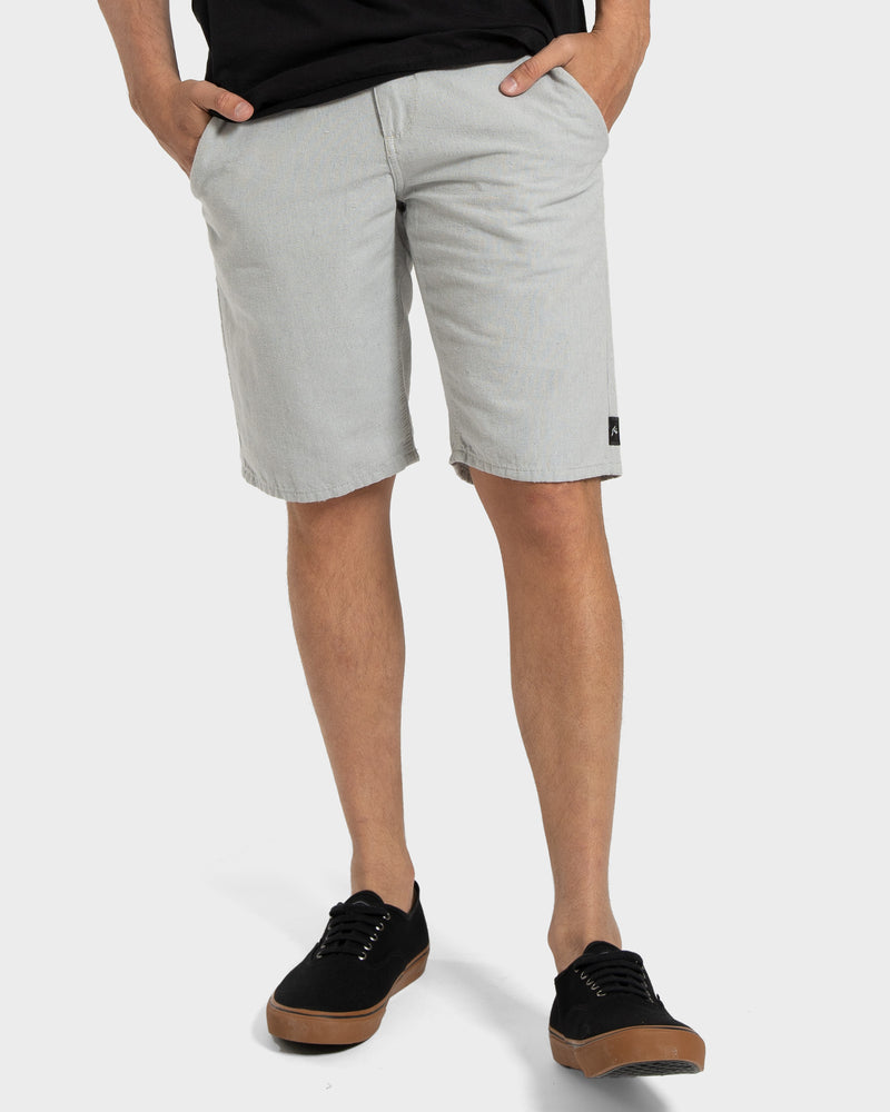 Bermuda Sarja Eco Rusty Cinza Claro