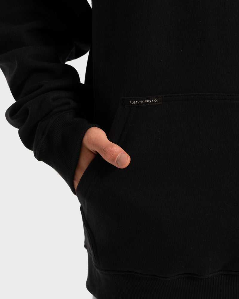 Moletom Canguru Plus Size Rusty Soft Preto