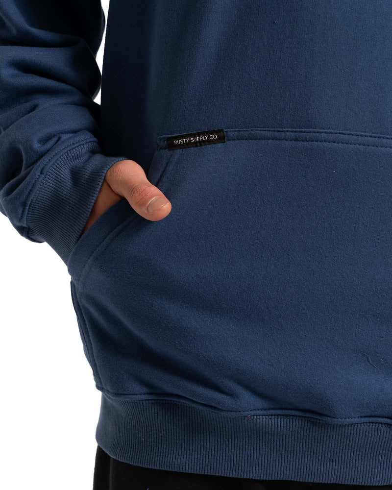 Moletom Canguru Plus Size Rusty Soft Azul