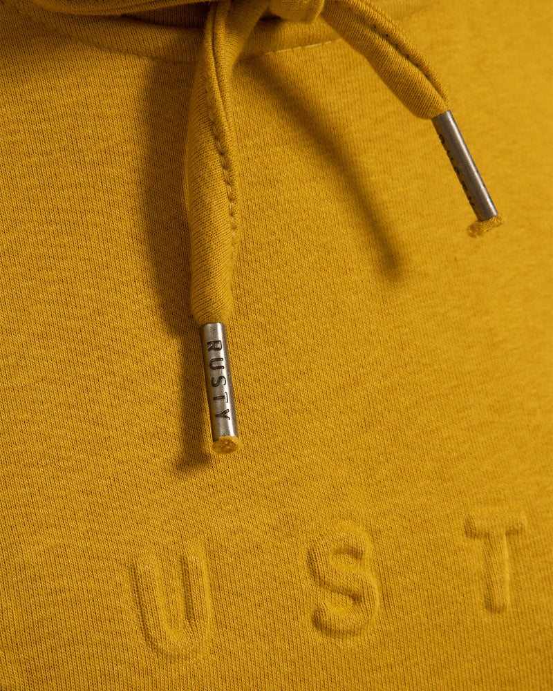 Moletom Canguru Rusty Emboss Amarelo