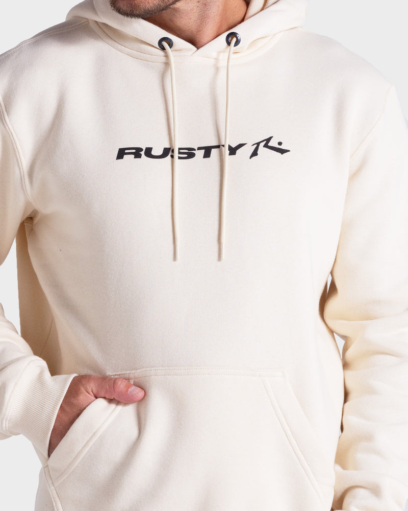 Moletom Canguru Rusty Stick Off White