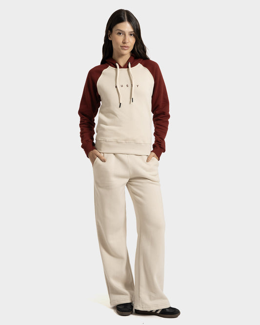 Moletom Canguru Rusty Core Skimmer Feminino Bordô