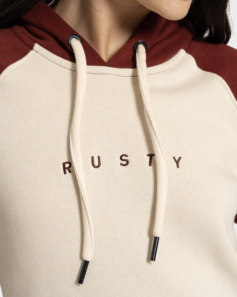 Moletom Canguru Rusty Core Skimmer Feminino Bordô