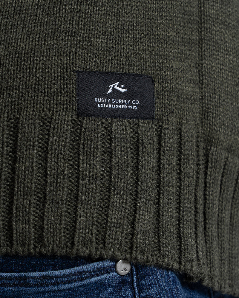 Tricot Rusty Forest Oliva