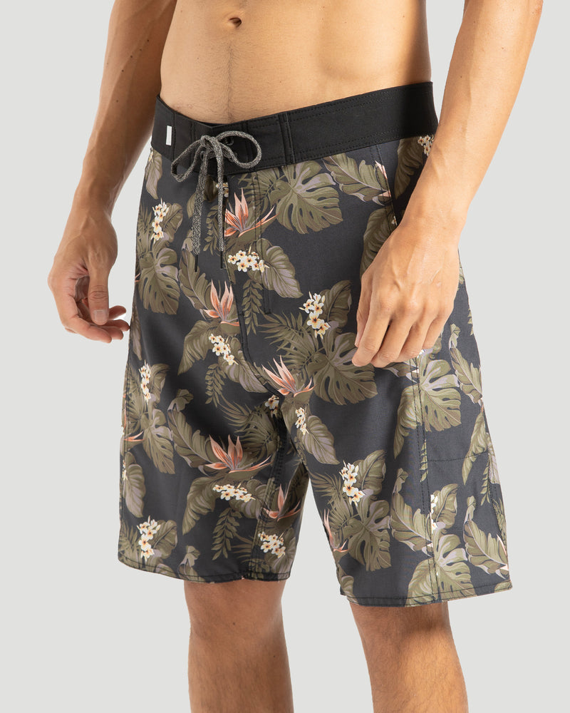 Boardshort Rusty Shine 20'' Preto