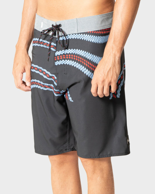 Boardshort Rusty Garter Cut 20" Preto