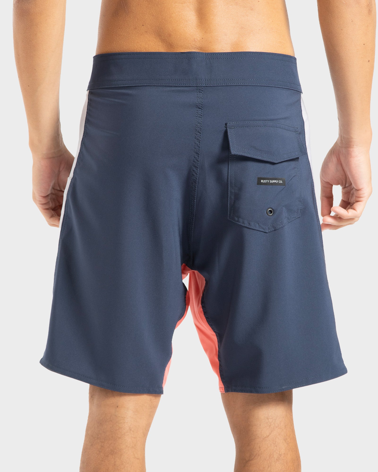 Boardshort Rusty Sides 19'' Marinho – RustyBrasil