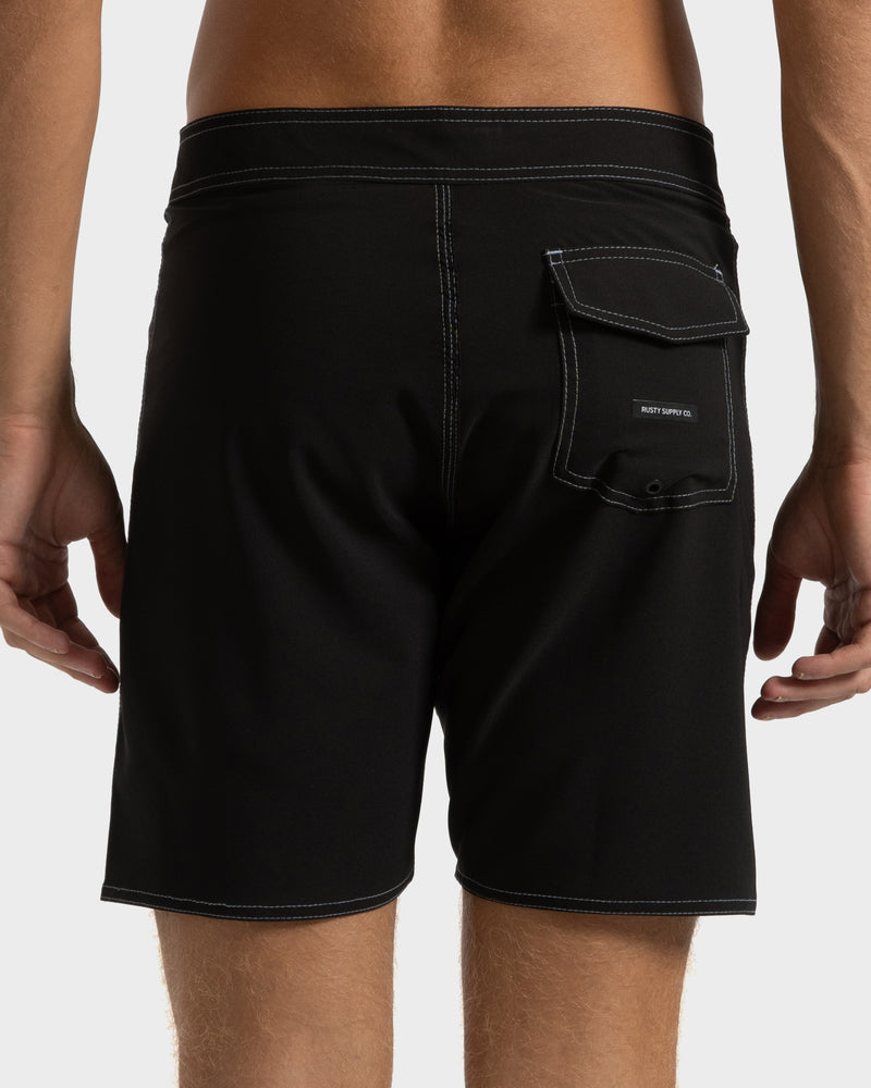 Boardshort Rusty 18'' Color Box Preto
