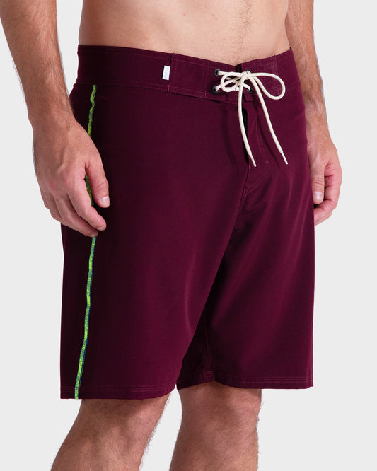 Boardshort Rusty 18'' Neon Bordô