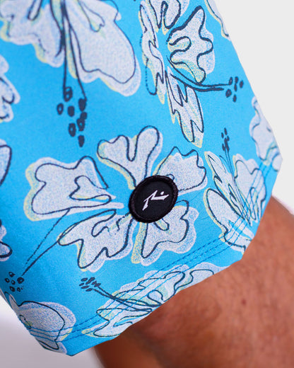 Boardshorts Rusty Piece 20 Azul Estampado