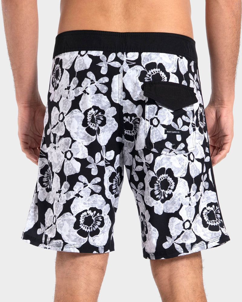 Boardshorts Preto Rusty Lace 19